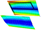 RTM: Filling simulation of Brite-Euram Demonstrator