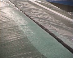 Progression of the resin front