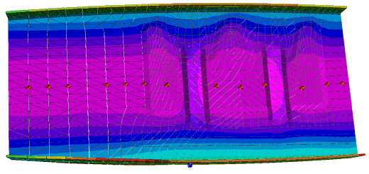 Simulation of rib element by IAI