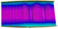 RTM: Filling simulation for stiffener