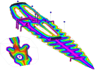 CVI: Flow simulation for the deck (detail)